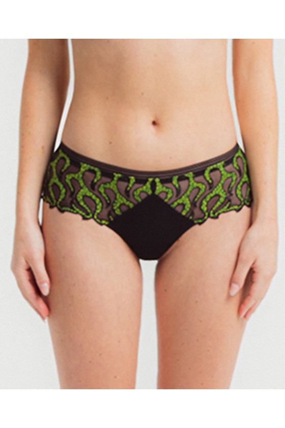 Burning Love - Shorty - Noir et vert - 51240