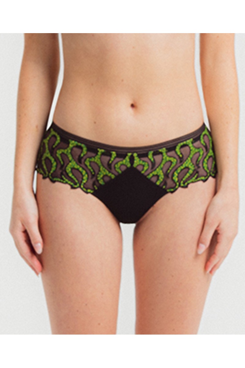 Burning Love - Shorty - Noir et vert - 51240