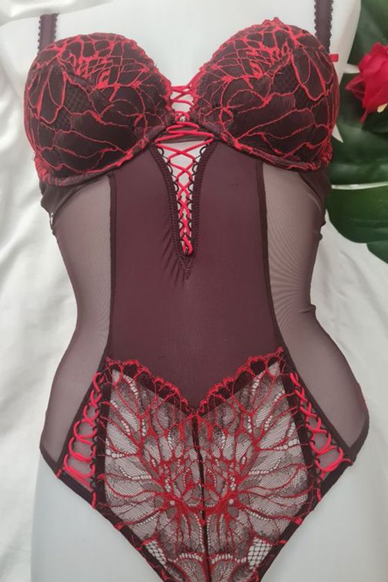 Fall – Body rouge avec armature – Éphémère – 30006
