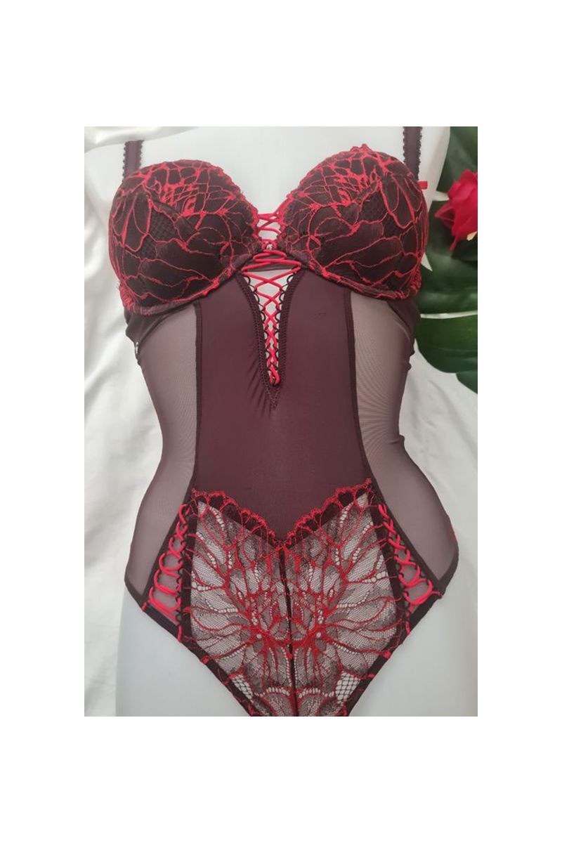 Fall – Body rouge avec armature – Éphémère – 30006