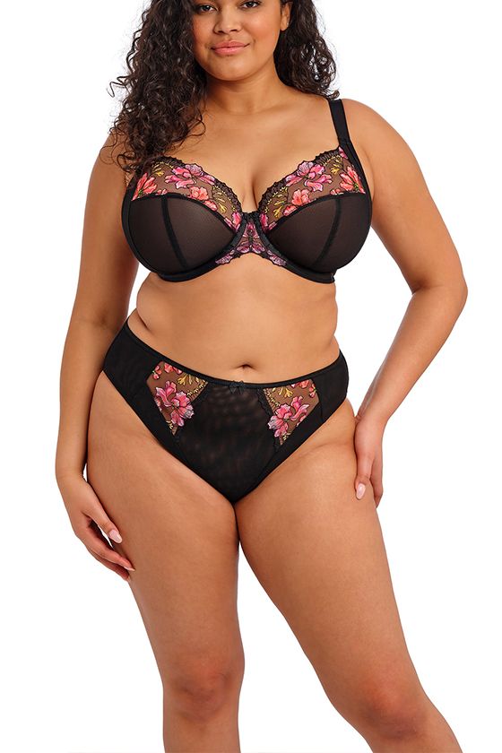 Teagan – Culotte noire et fleurs – EL302653
