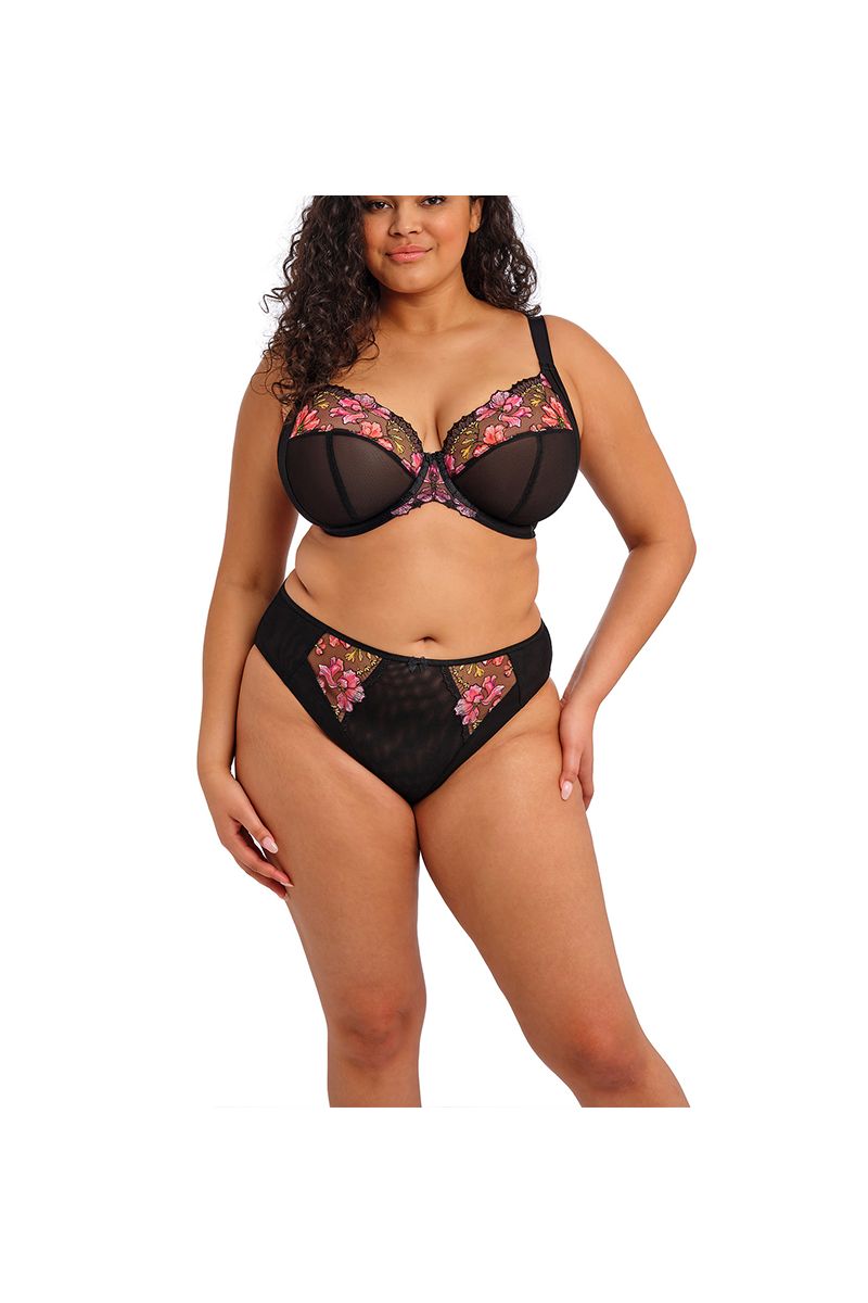 Teagan – Culotte noire et fleurs – EL302653
